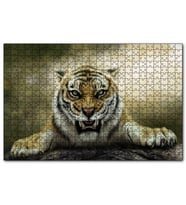 Cakapuzzle Kükreyen Kaplan Artwork  Puzzle Yapboz MDF (Ahşap) (120 Parça)