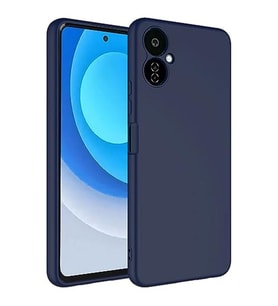 Coverzone Tecno Camon 19 Neo ?le Uyumlu K?l?f Z-Mara Lansman Vieri Tam Koruma Arka Kapak Kamera Koruma �?k?nt?l? P�r�zs�z Y�zey Lacivert