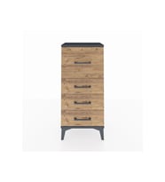 Arges Komodin 4 Çekmeceli 44x30x96 Antrasit-Çam