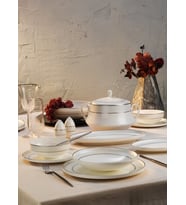 Aryıldız Hn Vanessa 60 Parça Platin Porselen Yemek Takımı Ar252963