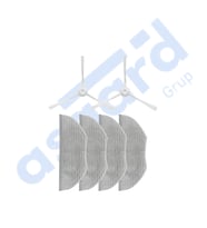 Xiaomi S10T Uyumlu 2 Yan Fırça 4 Mop PKT-iasgf0000846