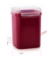 Tupperware Özel Kare Bordo 5.5 Litre