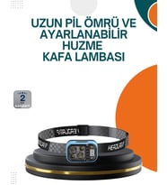 Northcity Type C Şarjlı LED Kafa Lambası 53 Modlu Güç Göstergeli - El Serbest Aydınlatma