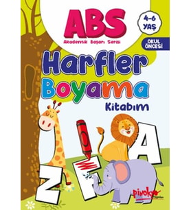 ABS 4-6 Yaş Harfler Boyama Kitabım