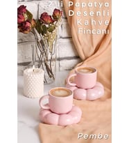 2 Set (4 Parça) Bulut Model Kahve Fincanı 90 ml - Türk Kahvesi Fincanı