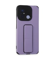 Xiaomi Redmi 12c Kılıf Mega Standlı Silikon - Lila