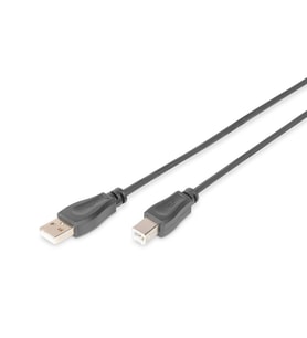 Digitus Yazıcı Kablosu Zırhlı Siyah USB 2.0 (3m)