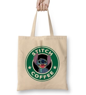 Stitch Coffee 01 Bez Çanta Uzun Saplı