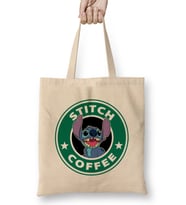 Stitch Coffee 01 Bez Çanta Uzun Saplı