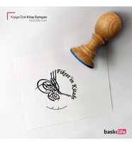 Kişiye Özel Kitap Damgası Kitap Mührü Kaşe Kitap Mühür Özel Damga 285