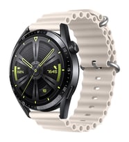 ​​Amazfit Pace GTR 2 2E Lite 47mm Kordon Ocean Silikon Kordon 22mm (Siy.Byz.Kareli Dsn.)