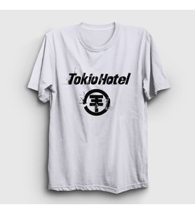 Presmono Unisex Beyaz Logo Tokio Hotel T-Shirt 443331tt (Beyaz)