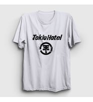 Presmono Unisex Beyaz Logo Tokio Hotel T-Shirt 443331tt (Beyaz)