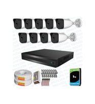 Provzen RV HiLook 9 Kameralı Full HD Geniş Açı Güvenlik Kamerası