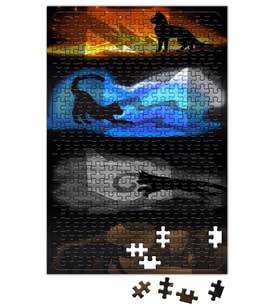 Warrior Cats Four Elements, Four Clans Puzzle 240 Parça