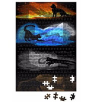 Warrior Cats Four Elements, Four Clans Puzzle 240 Parça