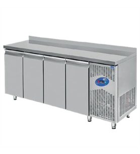 CSA Karacasan (430 Çelik) 235 cm 260 Lt Dört Kapılı 600'lük Tezgah Altı Buzdolabı
