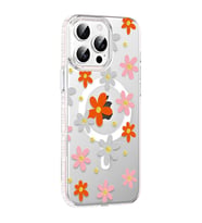 Joko Apple İphone 14 Pro Max Floral Magsafe Kapak - Turuncu