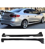 Renault Fluence Yan Marşpiyel Seti Plastik 2 Adet Mat Siyah 2009 2010 2011 2012 2013 2014 2015 2016 karlık+ek+bodykit
