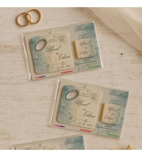 Söz Nişan Kına Nikah Düğün Hatırası Kare Açacak Magnet ÇE05-1008