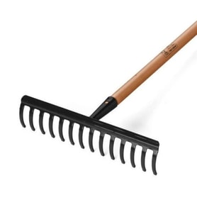 Handy 200414150 150cm 35cm 14 Parmaklı Saplı Çim ve Yaprak Tırmığı