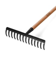 Handy 200414150 150cm 35cm 14 Parmaklı Saplı Çim ve Yaprak Tırmığı