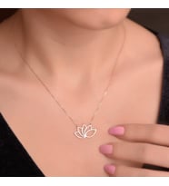 Kadın Lotus Altın Kolye