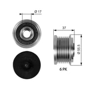 GATES OAP7046 Alternator Kasnagi A6461500260 A6481550015