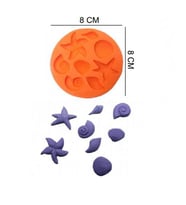 ŞEKER HAMUR KALIBI SİLİKON DENİZ KABUKLARI 8*8 CM