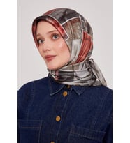 Kristal Eşarp - 06087 (Bordo)