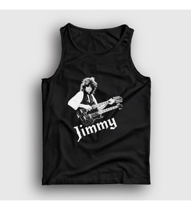 Presmono Unisex Siyah Led Zeppelin Guitar Jimmy Page Atlet 371548tt