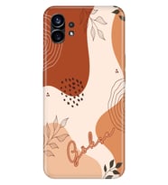 Nothing Phone 1 / 2 Kılıf İsim Yazılı Kişiye Özel Silikon Kapak Model-48 (Çok Renkli)
