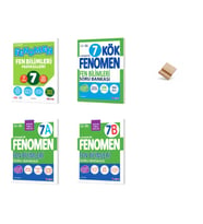 Fenomen 7. Sınıf Maarif Fasikül Kök 7A ve 7B Fen Bilimleri 4lü Set Soru Bankası + Telefon Standı