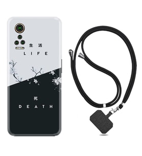 General Mobile GM 21 Pro GM 22 Pro Plus Kılıf Boyun Askılı Silikon Life and Death 1339