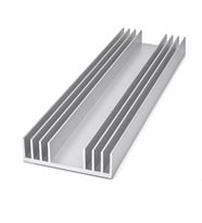 Alüminyum Soğutucu Blok 19x80mm Isı Emici 1 Metre LED Aydınlatma Devre Soğutma Profil Kanal Eloksallı 2134