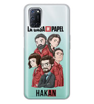 Oppo La Case De Papel Profesör Tasarımlı Şeffaf Telefon Kılıfı