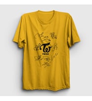 Presmono Unisex Sarı Signs K-Pop Twice T-Shirt 281480tt (Sarı)