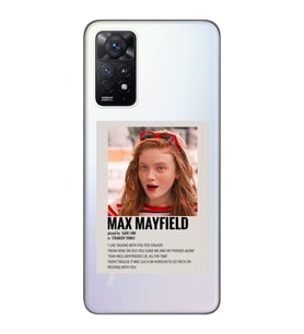 Redmi Note 11 Pro Uyumlu Stranger Things Max Mayfield Desenli Şeffaf Telefon Kılıfı