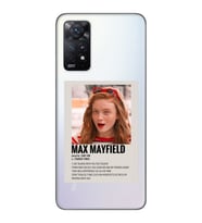 Redmi Note 11 Pro Uyumlu Stranger Things Max Mayfield Desenli Şeffaf Telefon Kılıfı
