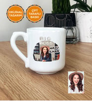 Kişiye Özel Karikatürlü Patron Hediye Kupa Bardak Oval Big Boss Kadın Patrona Doğum Günü Hediyesi