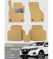 Nissan Qashqai (2014-2021) Uyumlu EVA Paspas Tam Set–Birebir Uyum,Su Geçirmez,Kolay ve Hızlı Montaj