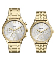 Fossil FBQ2899SET ErkekKadın Kol Saati (Altın)