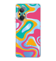 PrintiFy Huawei Nova 9SE Uyumlu Kamera Korumalı Renkli Desen Tasarımlı Şeffaf Silikon Kılıf