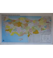 TÜRKİYE MÜLKİ İDARE BÖLÜMLERİ HARİTASI 80X135 CM