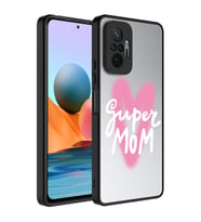 Xiaomi Redmi Note 10 Pro Kılıf Aynalı Desenli Kamera Korumalı Parlak Mirror Kapa (Renksiz)