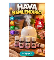 Mini USB Hava Nemlendirici LED Işıklı Difüzör – 5 Esans Hediyeli