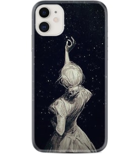 Apple iPhone 11 12 13 Mini Kılıf Desemli Silikon Star Woman 1332