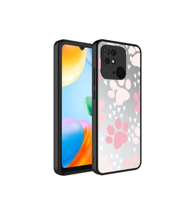 Xiaomi Redmi 10C Uyumlu Kılıf Aynalı Desenli Kamera Korumalı Parlak Zore Mirror Kapak