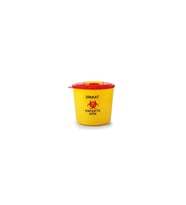 5'li Sarı Tıbbi Atık Çöp Kovası Seti, 5 Litre, Hijyenik ve Kullanışlı