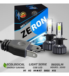 ZERON Pro Series H7 Led Xenon Şimşek Etkili Led Xenon Led Ampul
